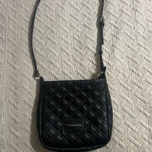 Black Quilted Crossbody Bag